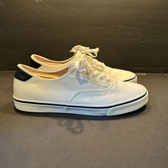 Old Navy White Canvas Classic Comfort Sneaker Men's Size 10 - Picture 4 of 9